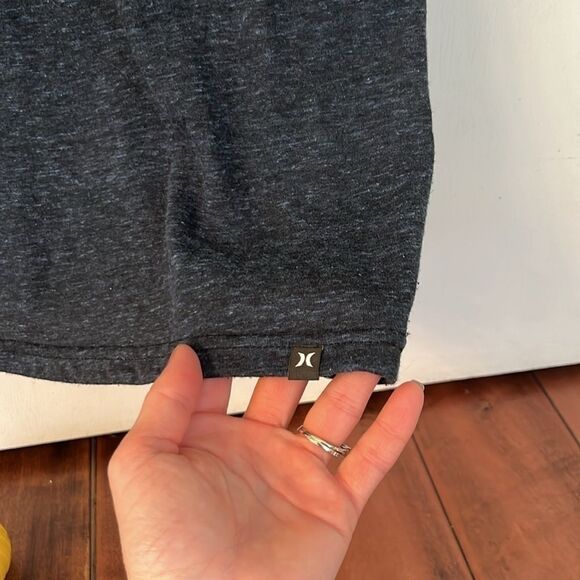 Hurley Lightweight Logo T-shirt Heathered Blue Medium - Picture 3 of 8